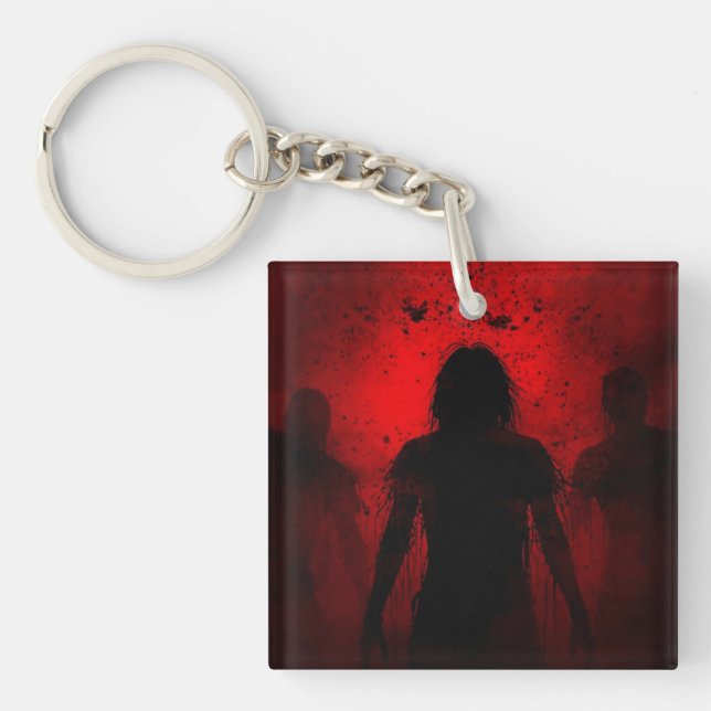 When the Night Screams in Red Key Ring (Front)