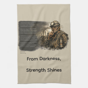 When the Pits Fell Silent Tea Towel