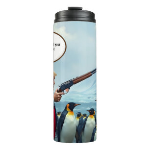 When the President is stupid Thermal Tumbler