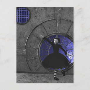 When The Rain Comes Gothic Postcard