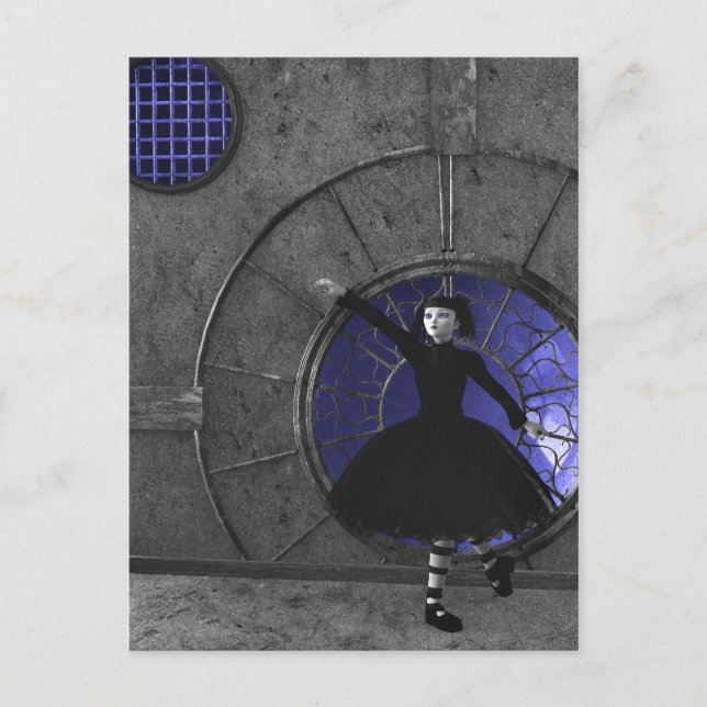 When The Rain Comes Gothic Postcard (Front)