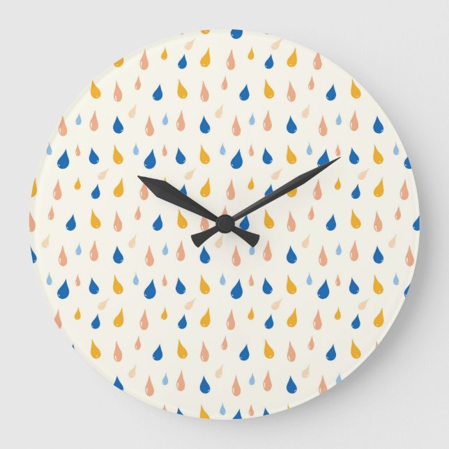 When the Rain Looks This Pretty Large Clock (Front)