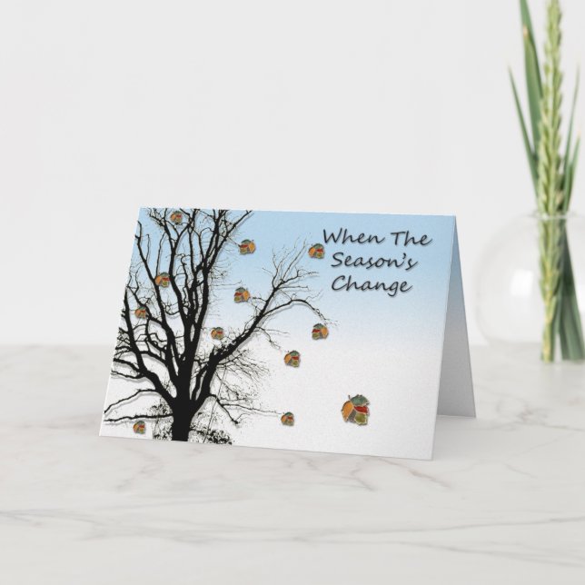 When The Season's Change Holiday Card (Front)