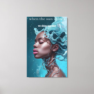 When the sun shines Canvas Print