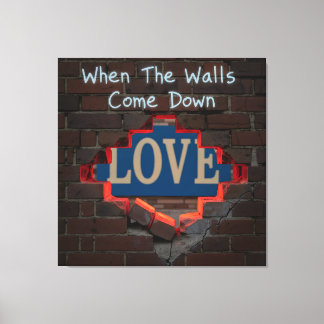 When The Walls Come Down Canvas Print