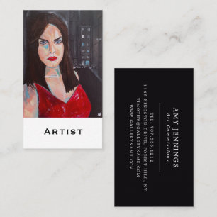 When the World Forgot my Name Painting Alfred Fox Business Card
