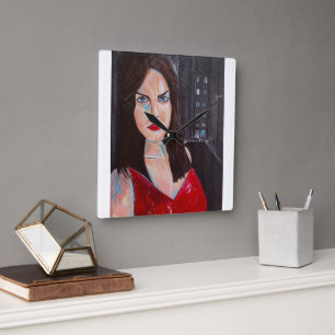 When the World Forgot my Name Painting Alfred Fox Square Wall Clock