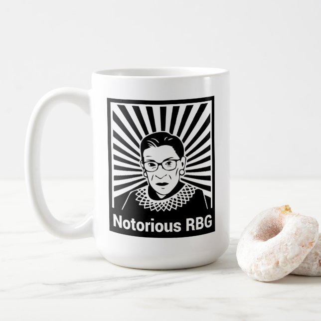 When there are nine - Notorious RBG Coffee Mug (With Donut)