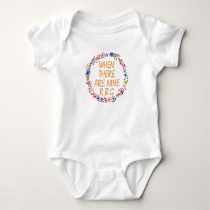 When There Are Nine, Ruth Bader Ginsburg Baby Bodysuit