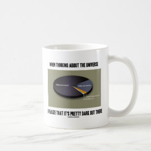 When Thinking Universe Realise It's Dark Out There Coffee Mug