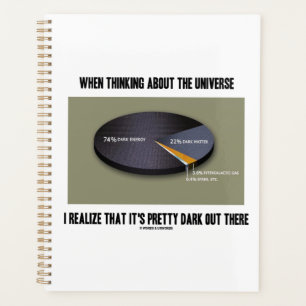 When Thinking Universe Realise It's Dark Out There Planner