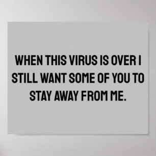 When this virus is over 2020 humour poster