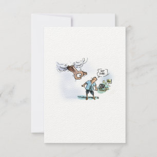 When Time is Up Cancer Postcard