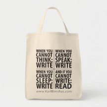 When to Write Grocery Tote