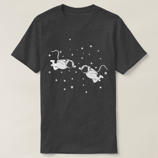 When two astronauts meet  T-Shirt (Design Front)