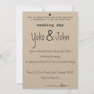 When two people love each other invitation