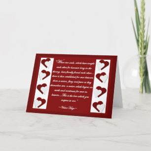 When Two Souls... Victor Hugo Quote Greeting Card