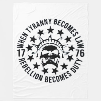 WHEN TYRANNY BECOMES LAW FLEECE BLANKET