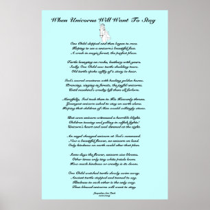 When Unicorns...Children's Poster