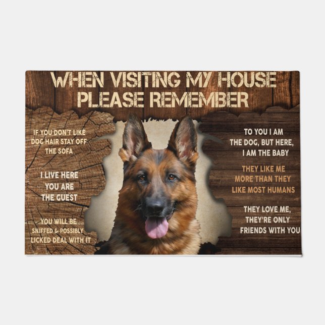 When Visiting My House Please Remember, Dog Mat (Front)