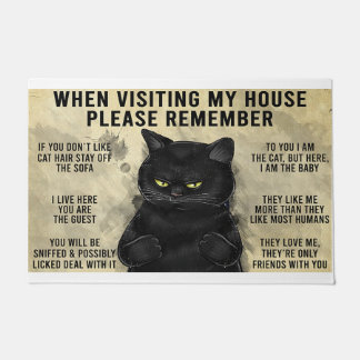 When Visiting My House Please Remember Doormat