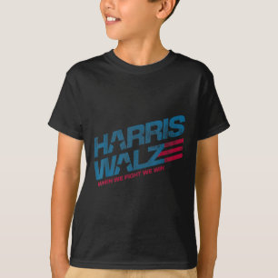 When We Fight We Win Kamala Harris Cat Lady Boho T-Shirt