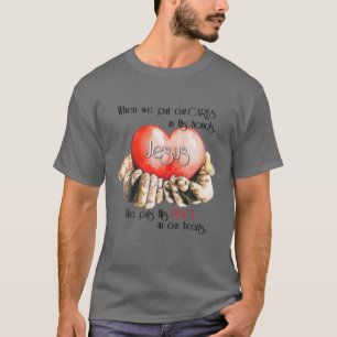 When We Put Our Cares In His Hands Jesus He Puts H T-Shirt