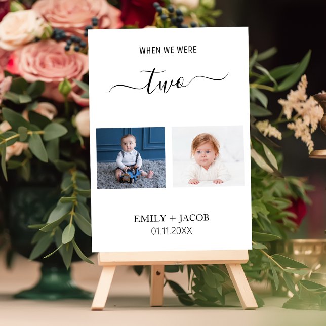 When We Were Age Photo Minimal Wedding Table Decor (Creator Uploaded)