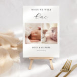 When We Were Age Wedding Table Number Sign<br><div class="desc">When We Were Age Wedding Table Number Sign</div>