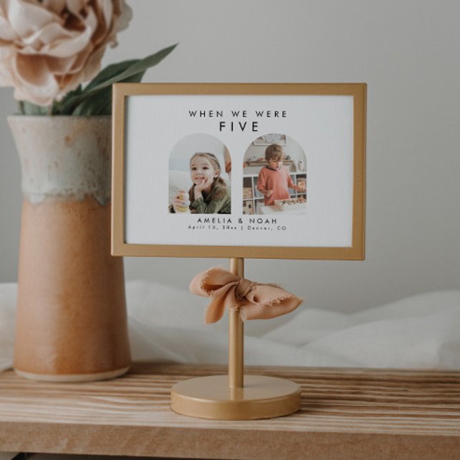 When We Were Baby Picture Wedding Table Number (Creator Uploaded)