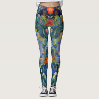 When Wildlife Watches Manhattan – A Cityscape Leggings