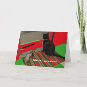When Will Santa Come?  Christmas Card