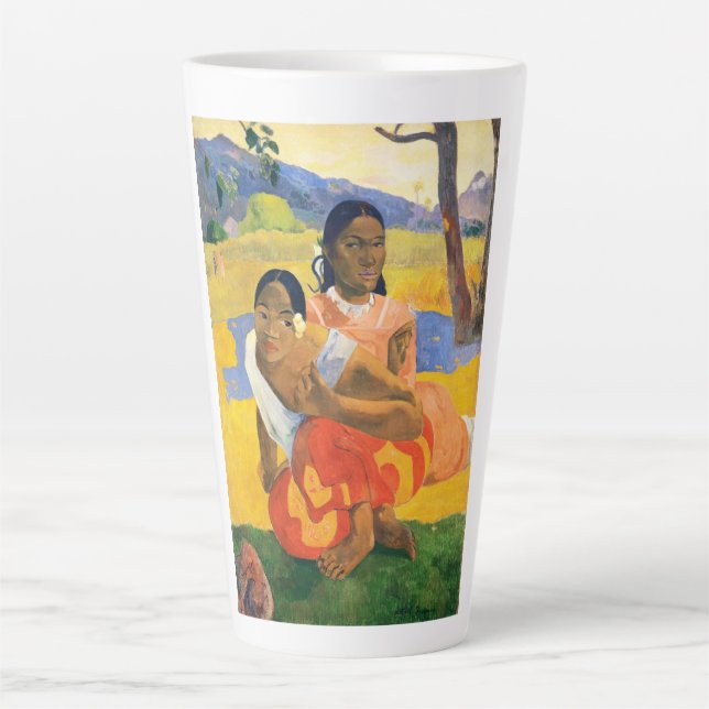 When Will You Marry? Paul Gauguin Latte Mug (Front)
