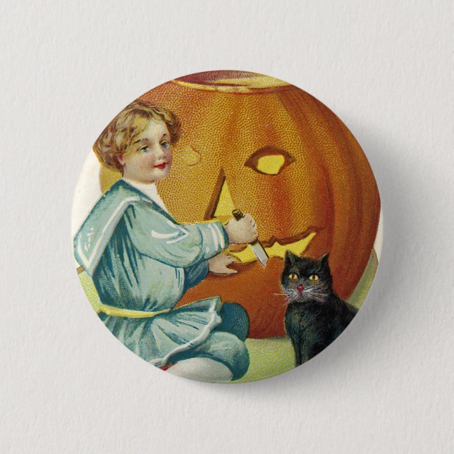 When Witches Abound at Halloween 6 Cm Round Badge (Front)