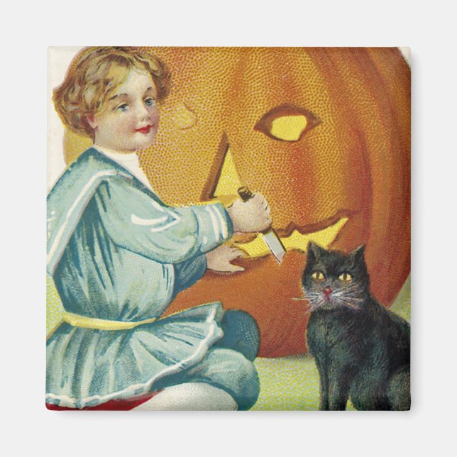When Witches Abound at Halloween Magnet (Front)