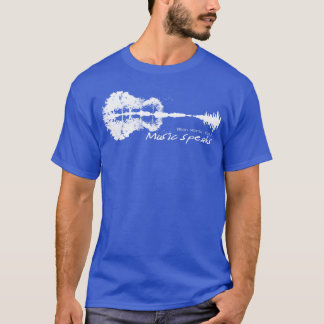 When Words Fail Music SpeaGuitar Music Literary Qu T-Shirt