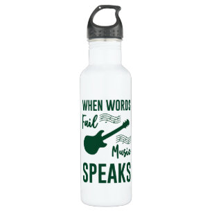When Words Fail Music Speak 710 Ml Water Bottle