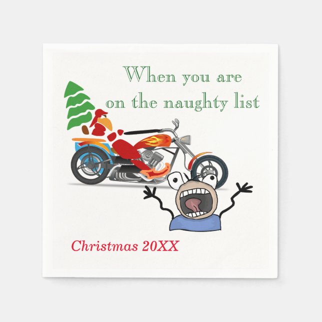When you are on Santa’s Naughty List Napkin (Front)