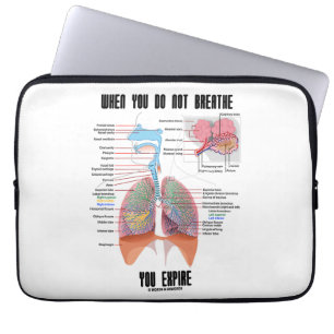 When You Do Not Breathe Expire Respiratory System Laptop Sleeve