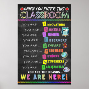 When You Enter This Classroom Poster