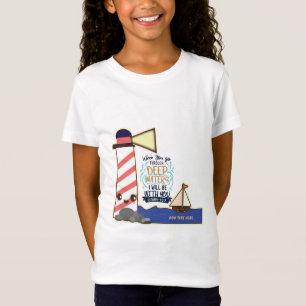 When You Go Thro. Deep Waters Isaiah Personalised T-Shirt