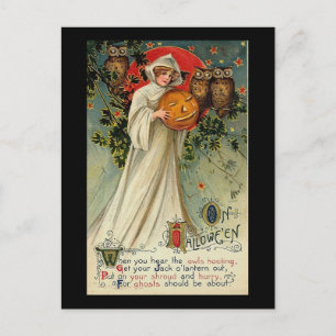 When You Hear the Owl Hooting Postcard