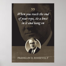 When you reach the end of your rope, tie a knot in