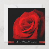 When You Smile/Red Rose Your-Occasion Invites