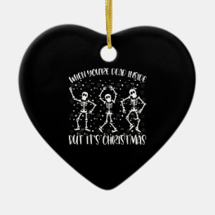 When You're Dead Inside But It's Christmas Season Ceramic Tree Decoration