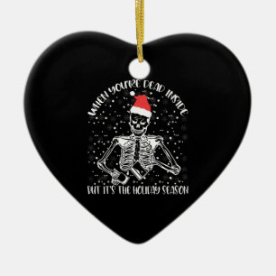 When You're Dead Inside But It's Christmas Season Ceramic Tree Decoration