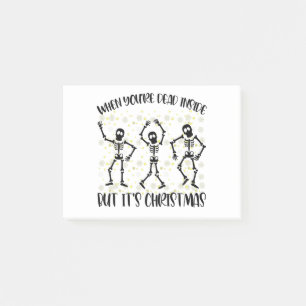 When You're Dead Inside But It's Christmas Season Post-it Notes