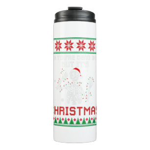 When You're Dead Inside But It's Christmas Ugly Thermal Tumbler