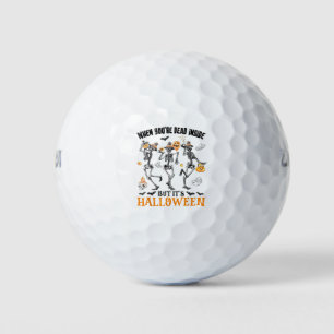 When You're Dead Inside But It's Halloween Skeleto Golf Balls