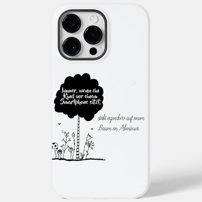 Whenever a child is sitting in front of a smartpho Case-Mate iPhone case (Back)